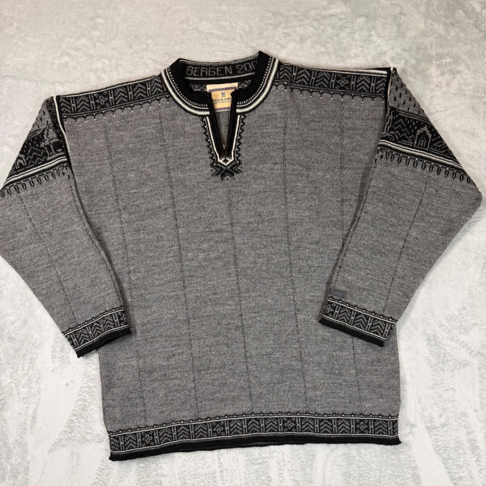 Limited-Edition Commemorative Dale of Norway Bergen 2000 Wool Sweater Mens Large